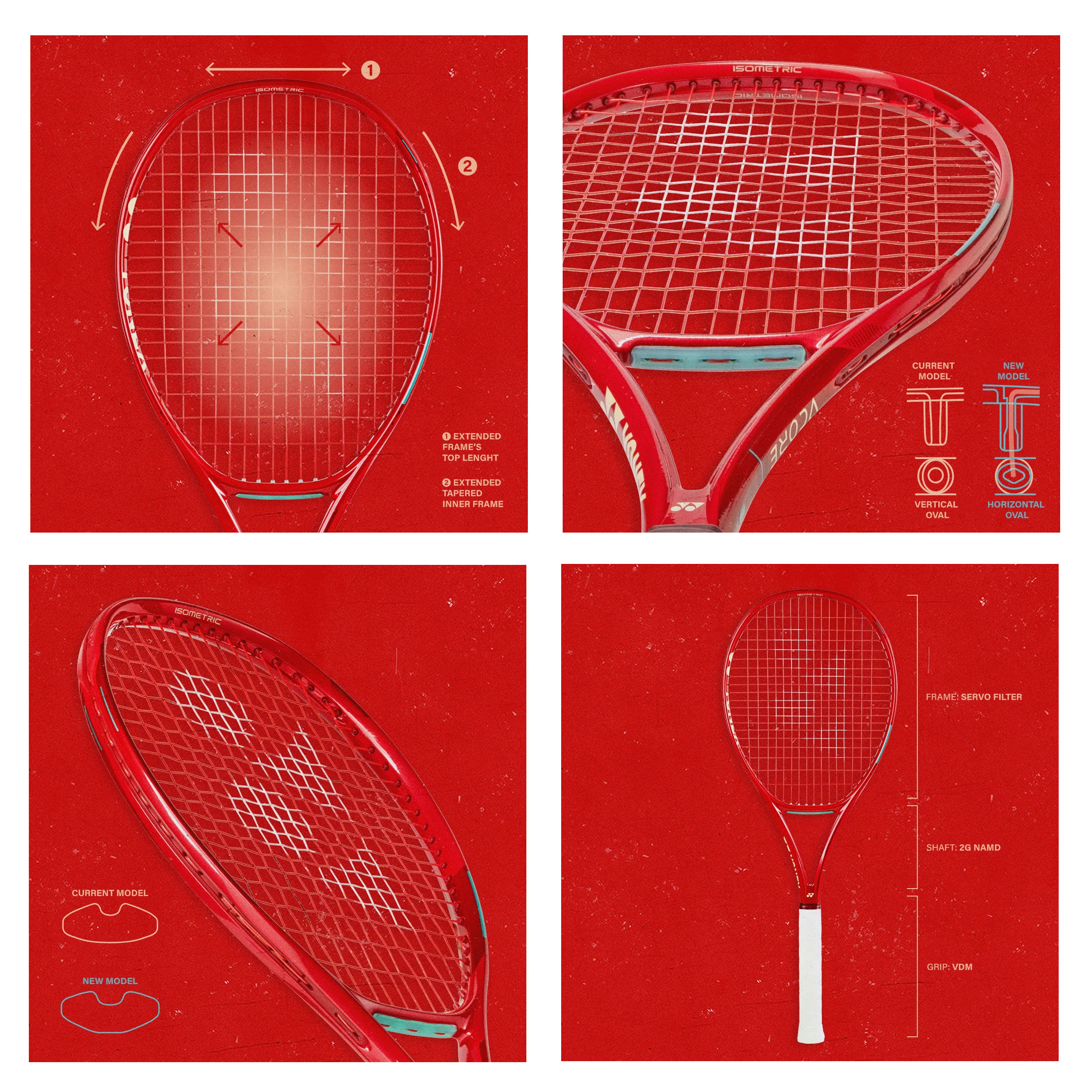 YONEX VCORE 100L 280g 2本セット Vendita online VCORE 100L (280g) 8a generazione